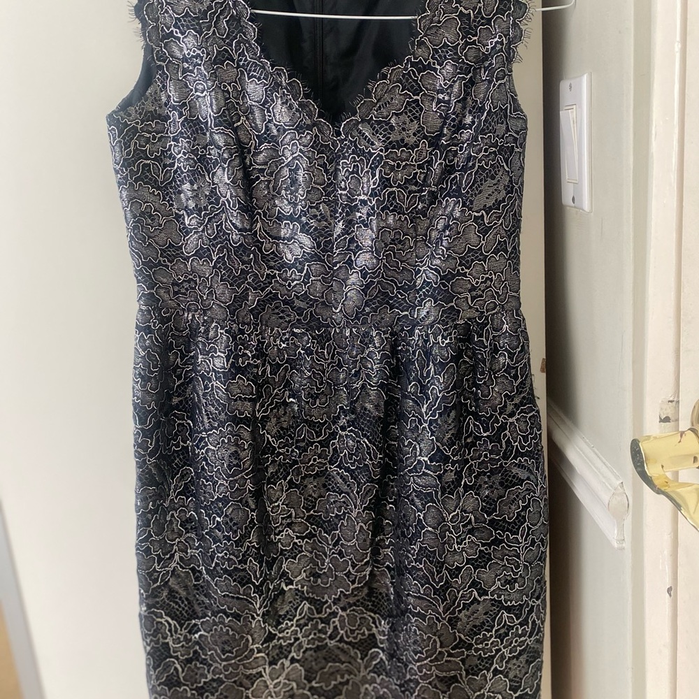 Shoshanna Floral dress - grey ish silver color - Picture 3 of 7